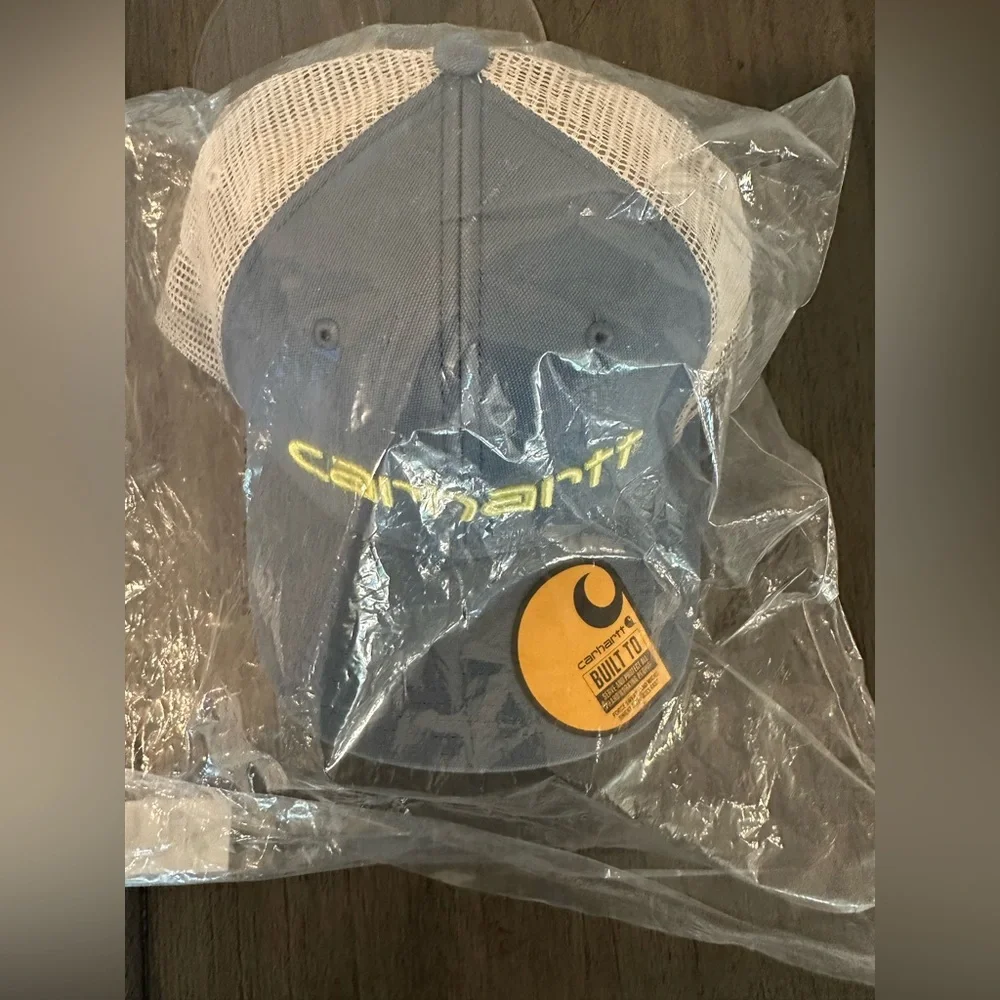 Carhartt Men's Canvas Mesh-Back Logo Graphic Cap